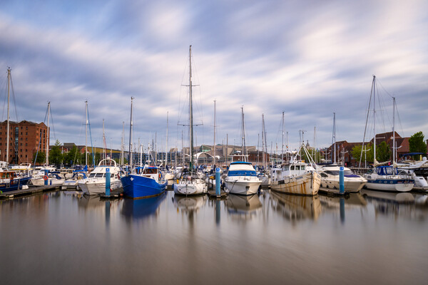 Serenity of Hull Marina Picture Board by Tim Hill