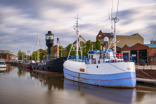 Spurn Lightship Hull Marina Picture Board by Tim Hill