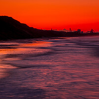 Buy canvas prints of Redcar Steelworks at Sunset by Tim Hill