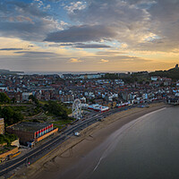 Buy canvas prints of Majestic Sunrise over Scarborough by Tim Hill