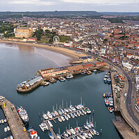 Buy canvas prints of Scarborough from Above by Tim Hill