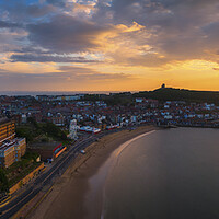 Buy canvas prints of Scarborough Sunrise Panoramic by Tim Hill
