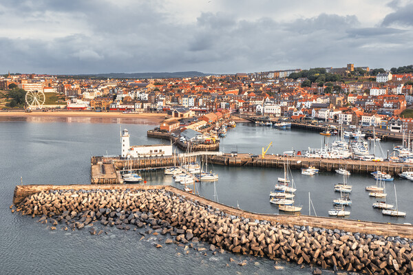 Captivating View of Scarboroughs Maritime Beauty Picture Board by Tim Hill