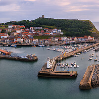 Buy canvas prints of Scarborough Harbour North Yorkshire by Tim Hill