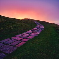 Buy canvas prints of Mam Tor Sunrise by Tim Hill