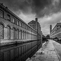 Buy canvas prints of Salts Mill Black and White by Tim Hill