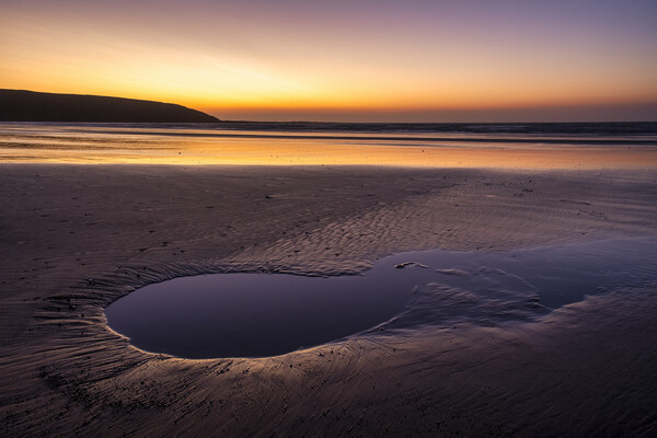 Stunning Sunrise Over Filey Beach Picture Board by Tim Hill
