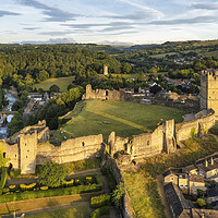 Buy canvas prints of Majestic Richmond Castle Overlooking Swaledale by Tim Hill