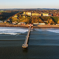 Buy canvas prints of Saltburn from above by Tim Hill