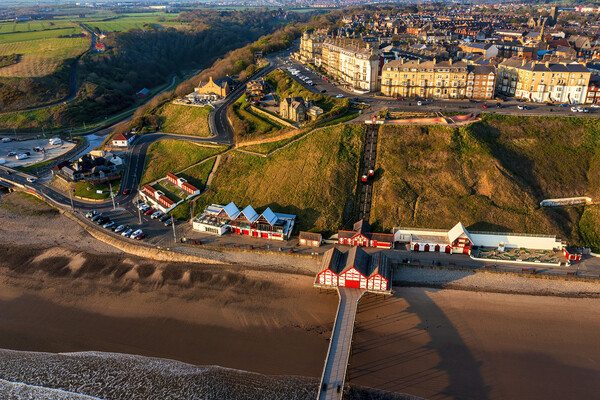 Saltburn from Above Picture Board by Tim Hill