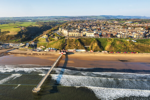 Saltburn from above Picture Board by Tim Hill