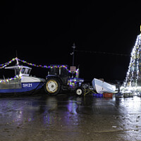 Buy canvas prints of Filey Christmas Tree Panoramic by Tim Hill