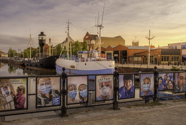 Hull Marina NHS Heroes Picture Board by Tim Hill