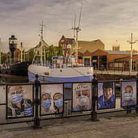 Buy canvas prints of Hull Marina NHS Heroes by Tim Hill