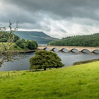 Buy canvas prints of Ladybower Viaduct Panoramic by Tim Hill
