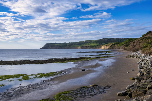 Serenity of Robin Hoods Bay Picture Board by Tim Hill