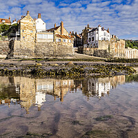 Buy canvas prints of Mirrored Beauty of Robin Hoods Bay by Tim Hill