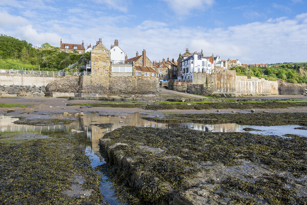 Robin Hoods Bay Seafront Picture Board by Tim Hill