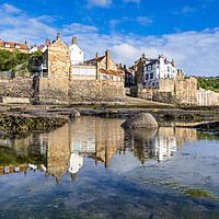 Buy canvas prints of Robin Hoods Bay Reflections by Tim Hill