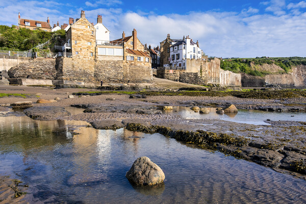 Robin Hoods Bay Seafront Picture Board by Tim Hill