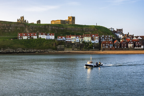 Whitby Fishing Boat Picture Board by Tim Hill