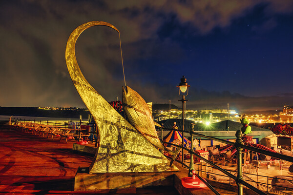 A Glowing Tribute to Scarboroughs Fishing Legacy Picture Board by Tim Hill