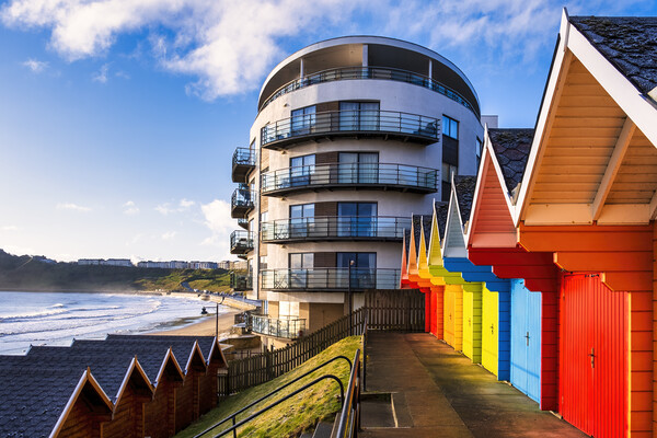 Colourful memories at Scarborough Sands Picture Board by Tim Hill