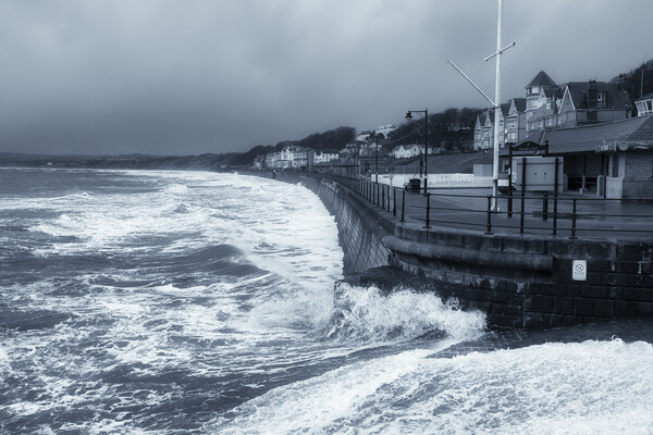 Filey Seafront at High Tide Picture Board by Tim Hill