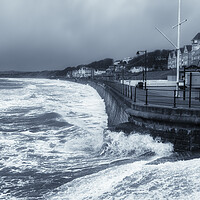 Buy canvas prints of Filey Seafront at High Tide by Tim Hill