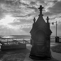 Buy canvas prints of Filey Promenade Black and White by Tim Hill