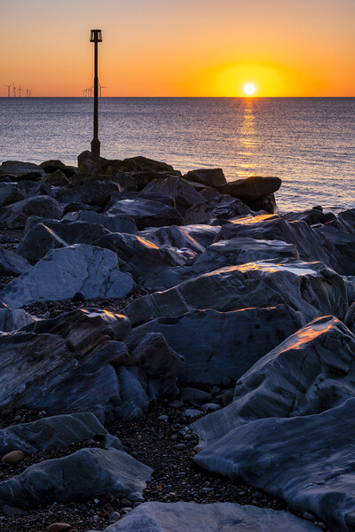 Golden Hour Beauty at Withernsea Beach Picture Board by Tim Hill
