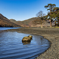 Buy canvas prints of Buttermere Lakeside by Tim Hill