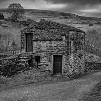Buy canvas prints of Keld black and white, Yorkshire Dales by Tim Hill