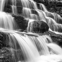 Buy canvas prints of Majestic Monochrome Waterfall by Tim Hill