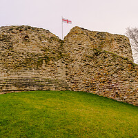 Buy canvas prints of Pontefract Castle Yorkshire by Tim Hill