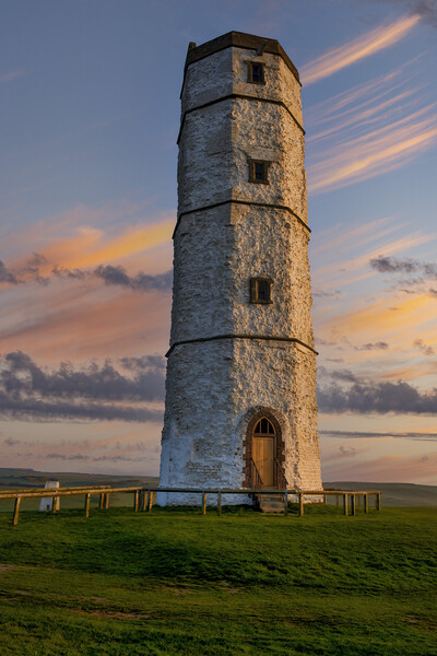 Flamborough Old Lighthouse Picture Board by Tim Hill