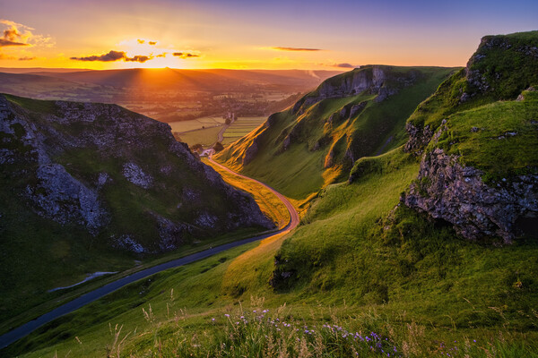 Winnats Pass Sunrise, Peak District Picture Board by Tim Hill