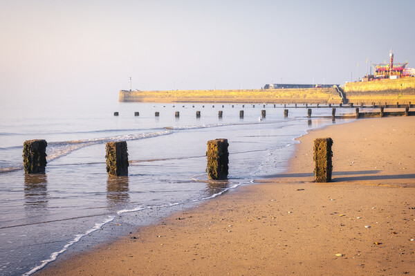 Tranquil Bridlington Beach Picture Board by Tim Hill