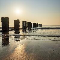 Buy canvas prints of Sunrise Shadows on the Yorkshire Coast by Tim Hill