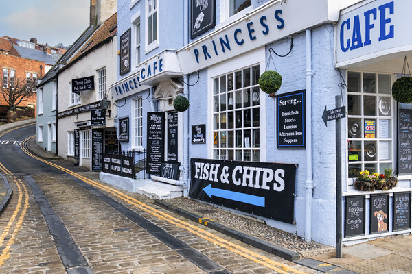 Scarborough fish and chips Picture Board by Tim Hill