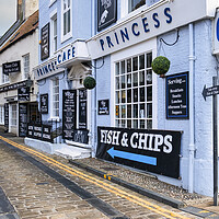 Buy canvas prints of Scarborough fish and chips by Tim Hill