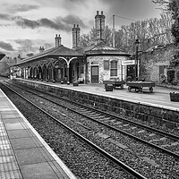 Buy canvas prints of The Timeless Elegance of Knaresborough Station by Tim Hill