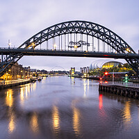 Buy canvas prints of Tyne Bridge to Millennium Bridge by Tim Hill