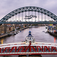 Buy canvas prints of Newcastle Bridges River Tyne by Tim Hill