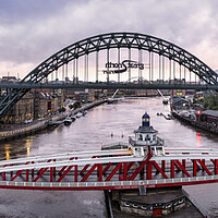 Buy canvas prints of Iconic Newcastle Bridges by Tim Hill