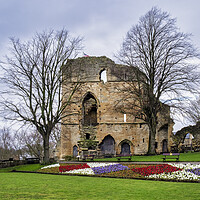Buy canvas prints of Blooming Knaresborough Castle by Tim Hill
