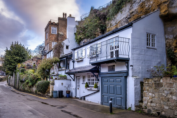 The Hidden Homes of Knaresborough Waterfront Picture Board by Tim Hill