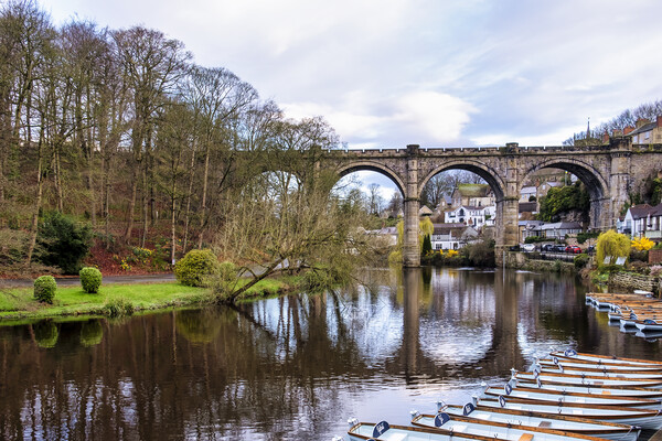 Knaresborough Waterfront North Yorkshire Picture Board by Tim Hill