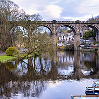 Buy canvas prints of Knaresborough Waterfront Rowing Boats by Tim Hill