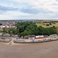 Buy canvas prints of Filey Aerial Panoramic by Tim Hill